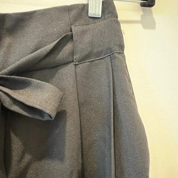 ASOS DESIGN tailored tie waist tapered ankle grazer work pants career trousers - Picture 8 of 10